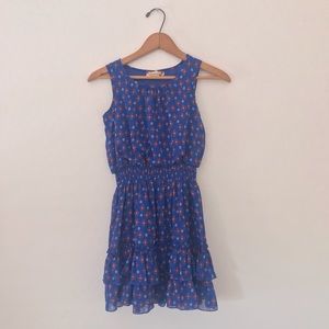 Speechless blue patterned dress